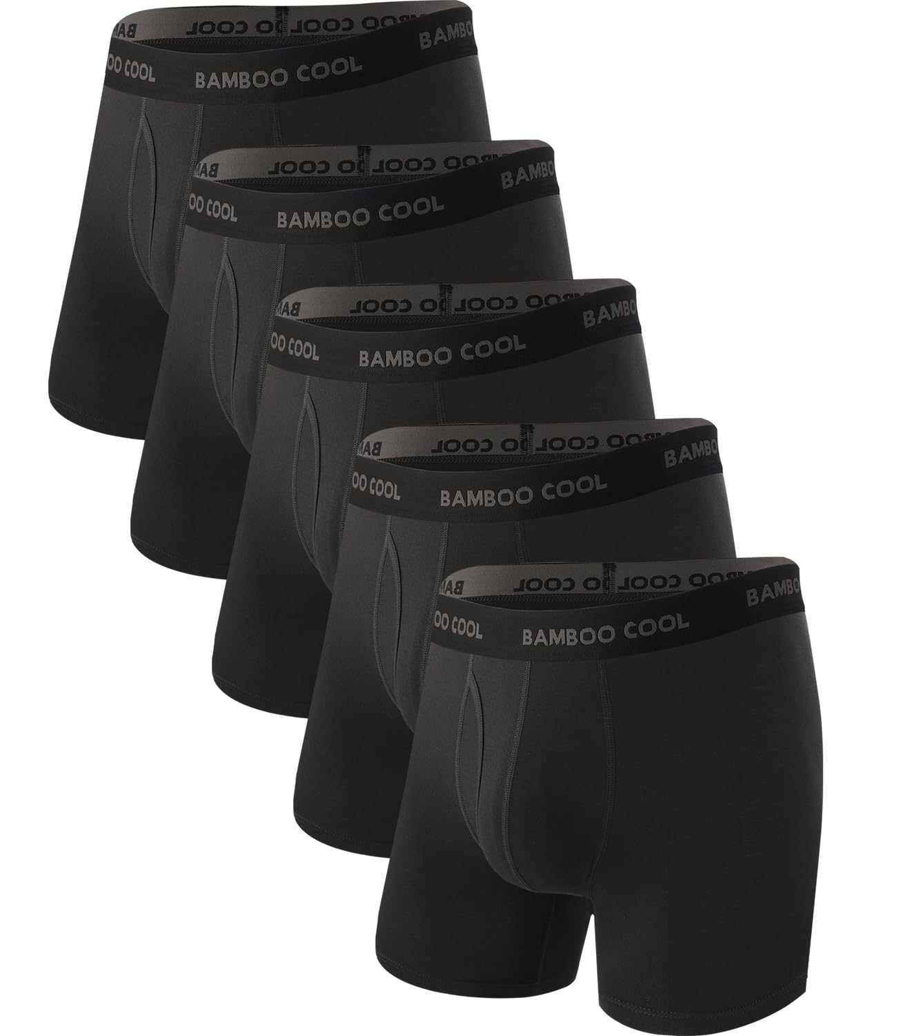 BAMBOO COOL Ultra Soft & breathable Mens Underwear Boxer Briefs Pack | Natural Bamboo Fabric‌,No Ride Up,Softer&Cooler than Cotton,Lightweight&breathable,Daily Wear,Outdoor