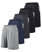 BALENNZ Mens Athletic Shorts with Pockets Quick Dry Workout Shorts Men | Basketball Gym Running Fitness Shorts with Elastic Waistband, Daily Casual Sports Activewear, Soft Lightweight Breathable