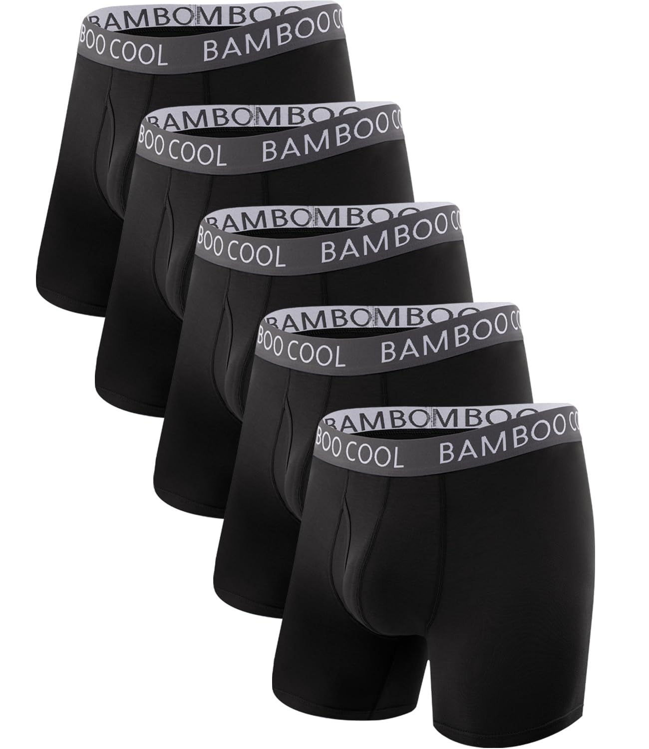 BAMBOO COOL Ultra Soft & breathable Mens Underwear Boxer Briefs Pack | Natural Bamboo Fabric‌,No Ride Up,Softer&Cooler than Cotton,Lightweight&breathable,Daily Wear,Outdoor