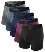 BAMBOO COOL Ultra Soft & breathable Mens Underwear Boxer Briefs Pack | Natural Bamboo Fabric‌,No Ride Up,Softer&Cooler than Cotton,Lightweight&breathable,Daily Wear,Outdoor