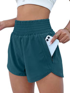 BMJL 2.5" Athletic Shorts for Women Comfy High Waisted Short with Pocket