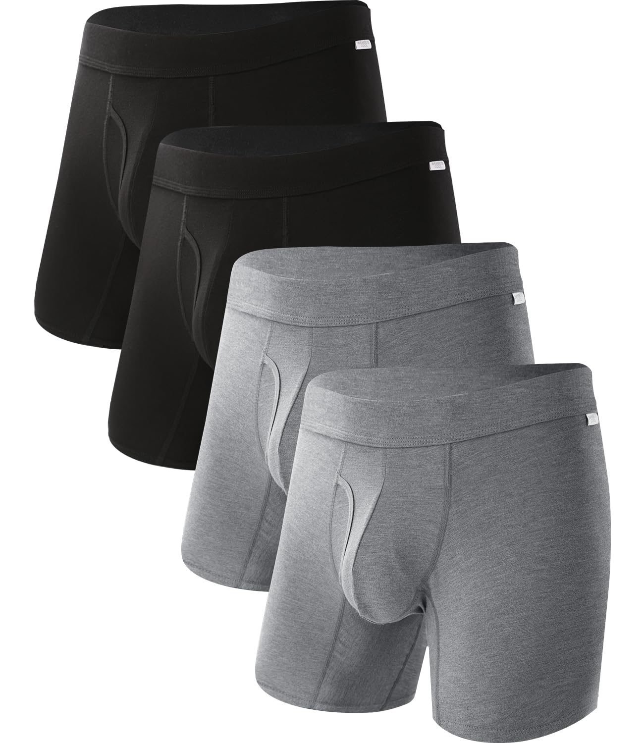 BAMBOO COOL Ultra Soft & breathable Mens Underwear Boxer Briefs Pack | Natural Bamboo Fabric‌,No Ride Up,Softer&Cooler than Cotton,Lightweight&breathable,Daily Wear,Outdoor