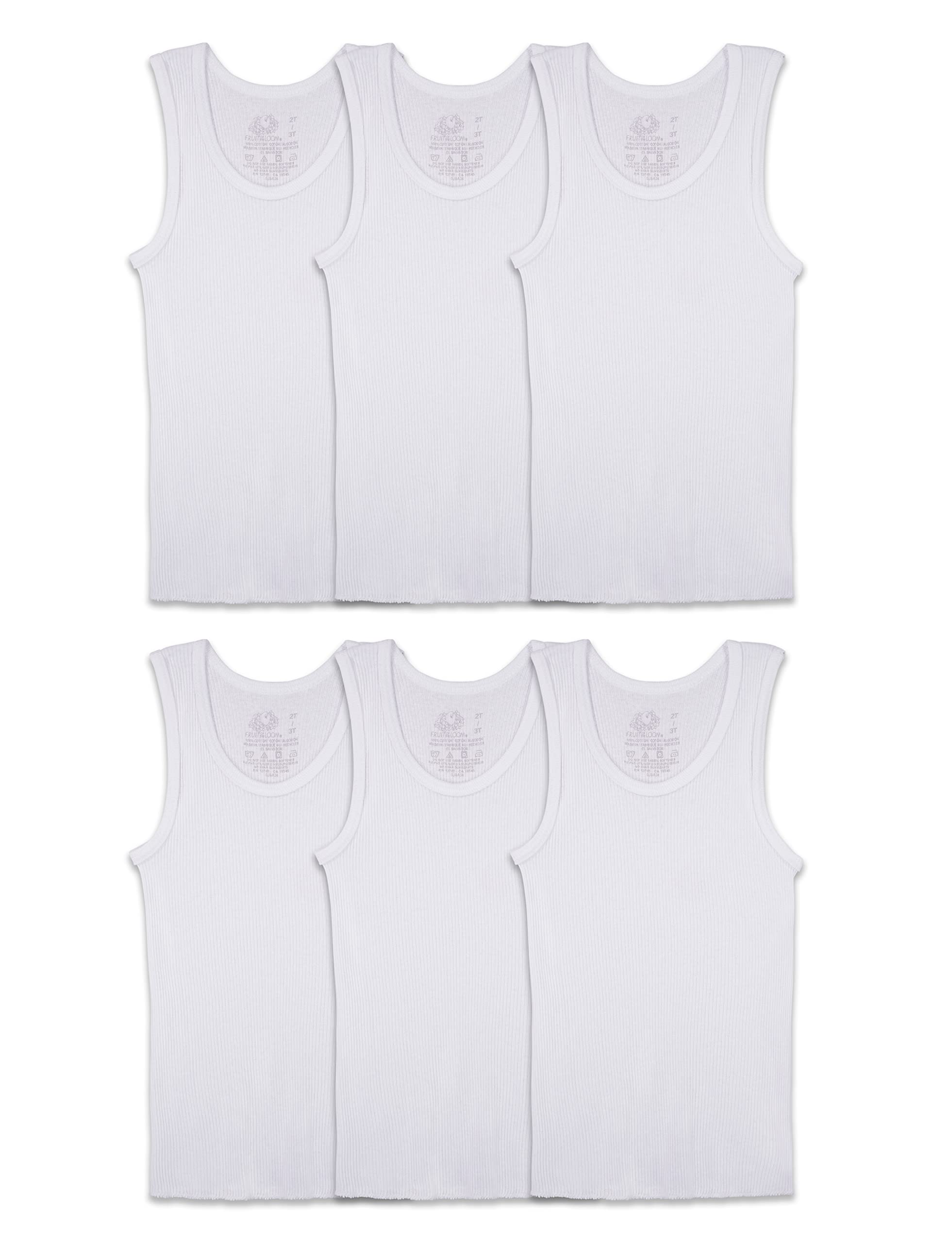Fruit of The Loom Boys' Eversoft Cotton Undershirts, T Shirts & Tank Tops