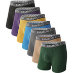 BAMBOO COOL Ultra Soft & breathable Mens Underwear Boxer Briefs Pack | Natural Bamboo Fabric‌,No Ride Up,Softer&Cooler than Cotton,Lightweight&breathable,Daily Wear,Outdoor