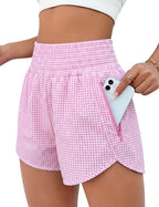 BMJL 2.5" Athletic Shorts for Women Comfy High Waisted Short with Pocket