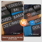 BAMBOO COOL Ultra Soft & breathable Mens Underwear Boxer Briefs Pack | Natural Bamboo Fabric‌,No Ride Up,Softer&Cooler than Cotton,Lightweight&breathable,Daily Wear,Outdoor