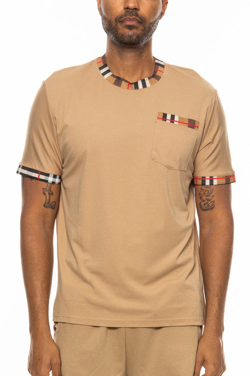 Checkered Detail TShirt