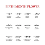 Birth Month Flowers Ring, Family Floral Ring, Gift for Mom,Mother Ring